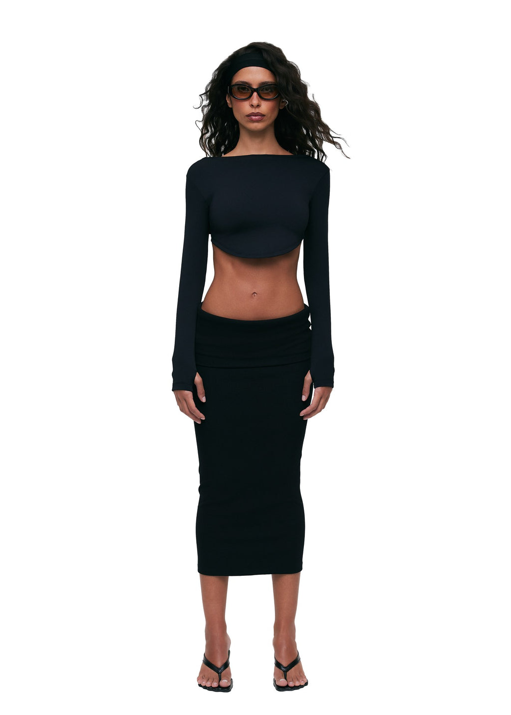 Fold Skirt Black - foto 1