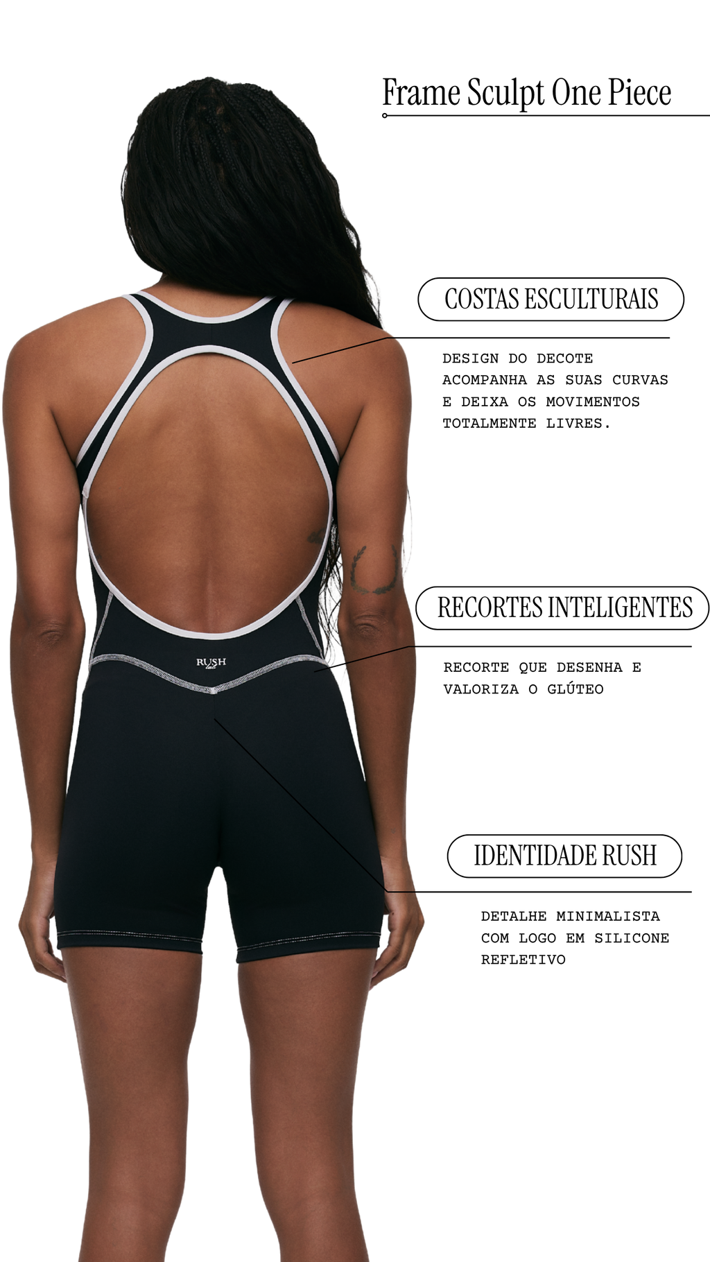 Frame Sculpt One Piece Black/Salt