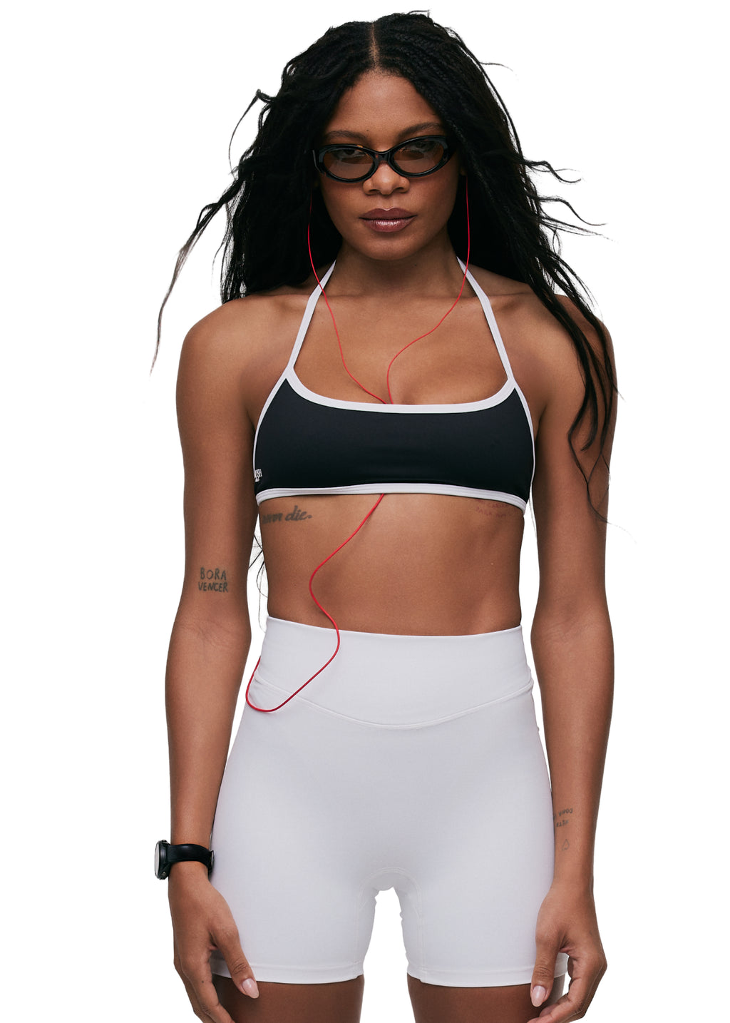 Minimal Sculpt Top Black/Salt