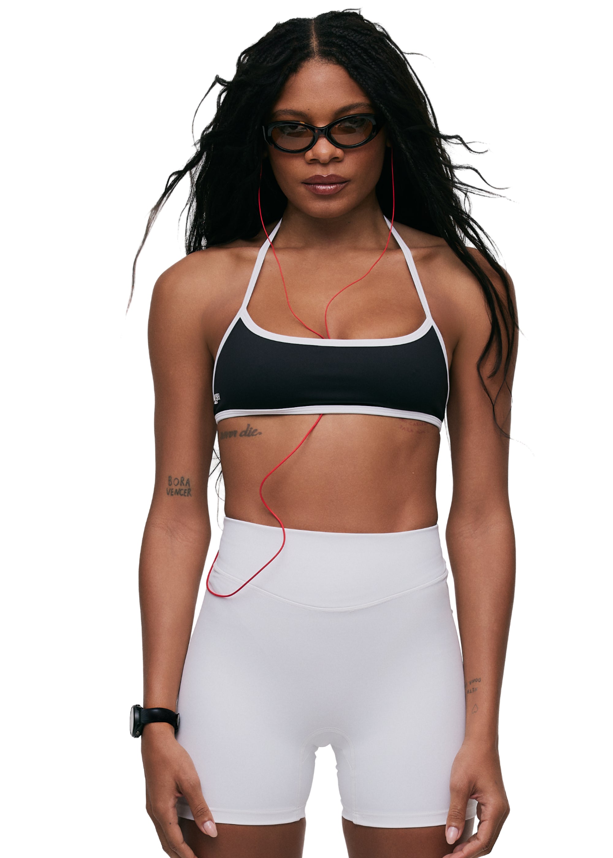 Minimal Sculpt Top Black/Salt