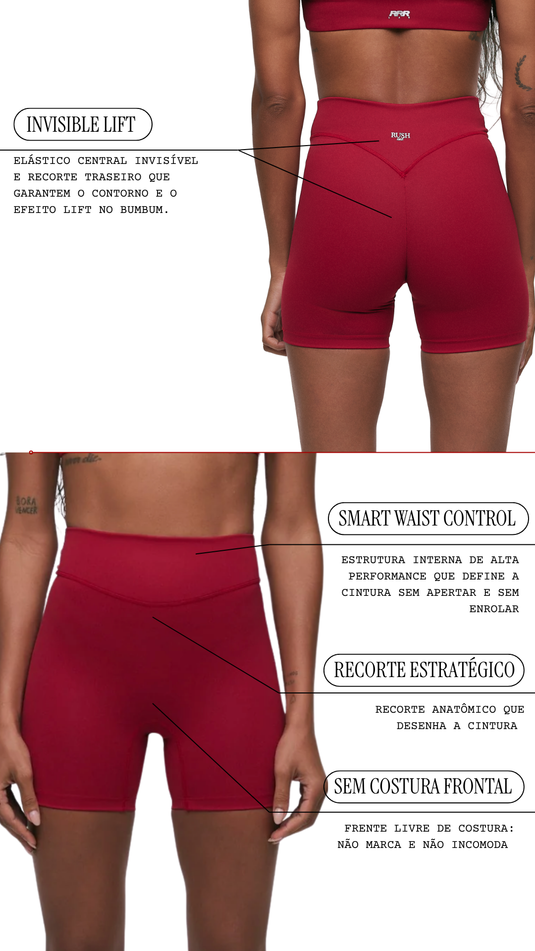 Lift Sculpt Shorts Red