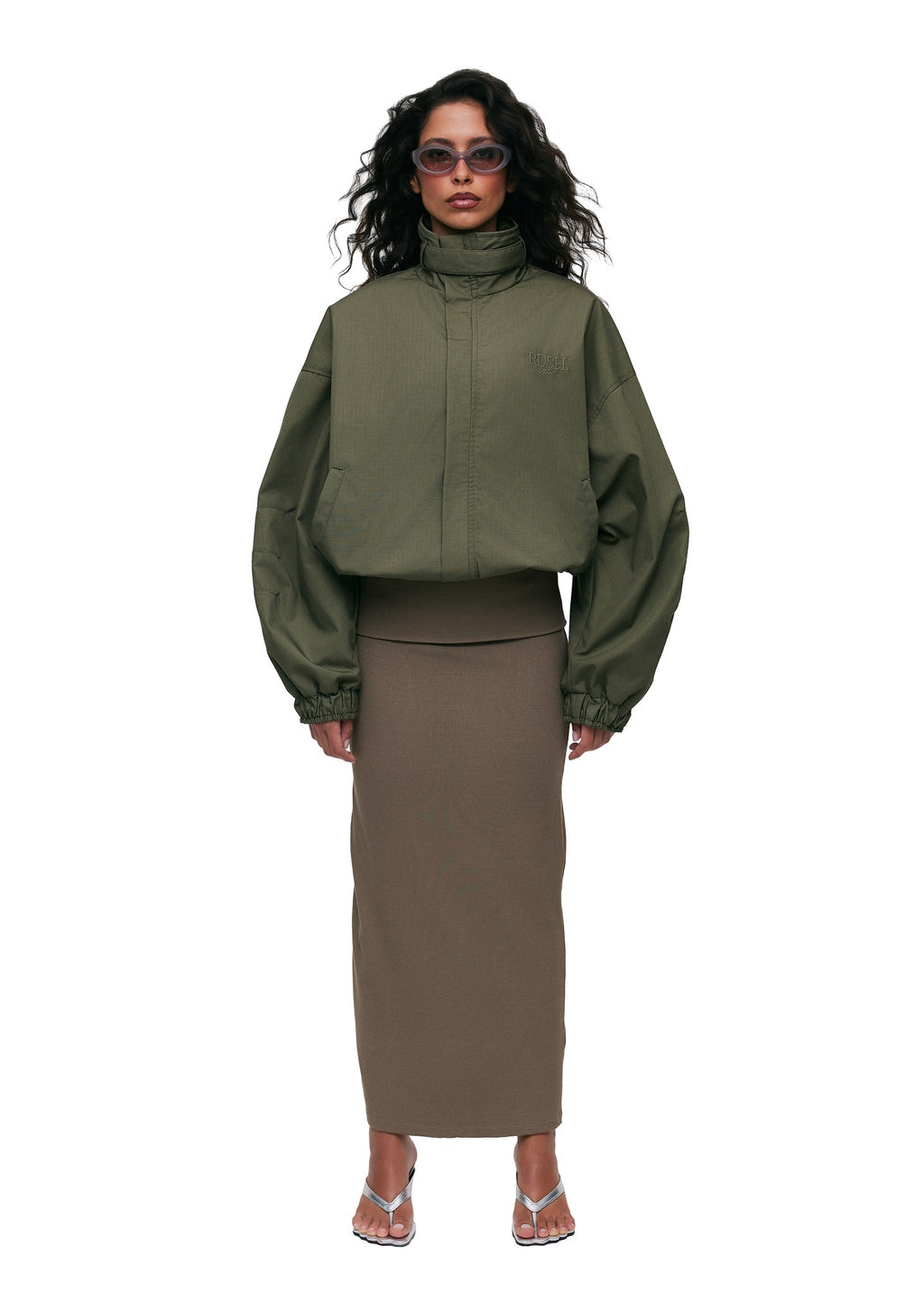 Rush Oversized Bomber Sage - foto 1