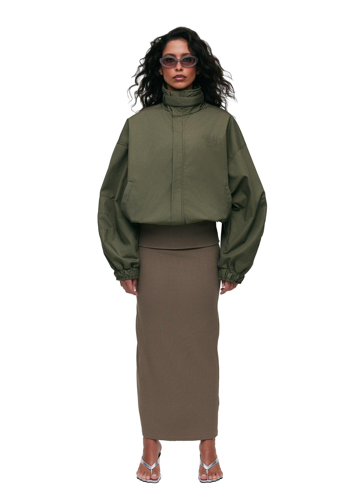 Rush Oversized Bomber Sage - foto 1