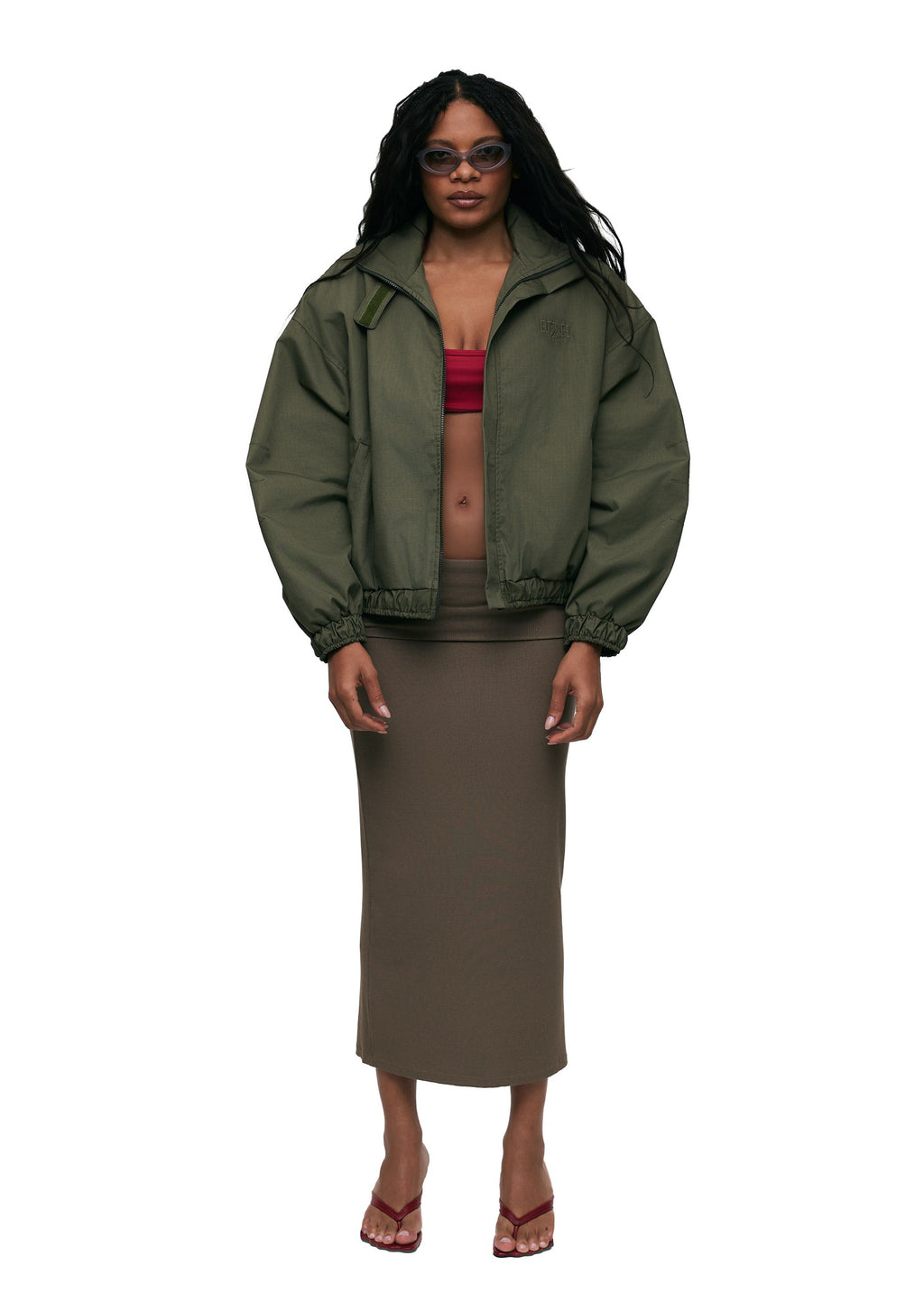 Rush Oversized Bomber Sage - foto 4
